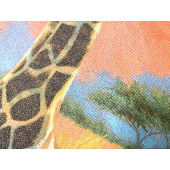 Lucie Bilodeau Mother Giraffe Canvas Prints Safari Art Vibrant Wildlife - Picture 12 of 14